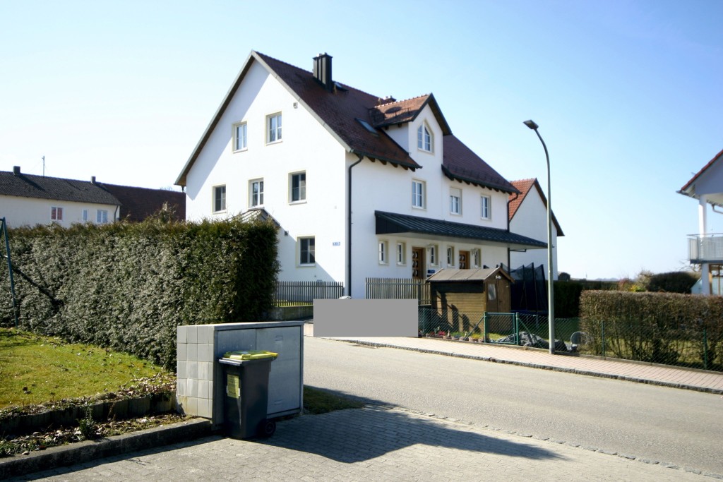Blick aufs Haus, Eingang