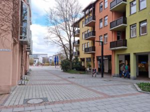 Blick in Fußgängerzone