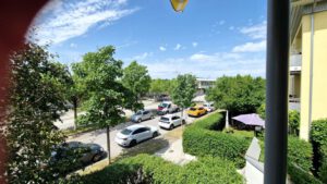 Blick vom Balkon