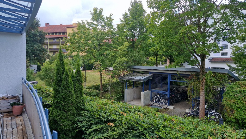 Blick vom Balkon